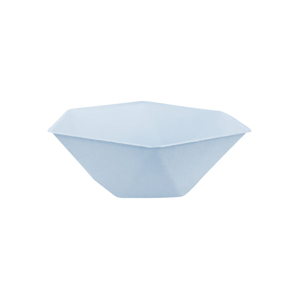 6 sechseckige Schalen, 15,8 x 13,7 cm, blau