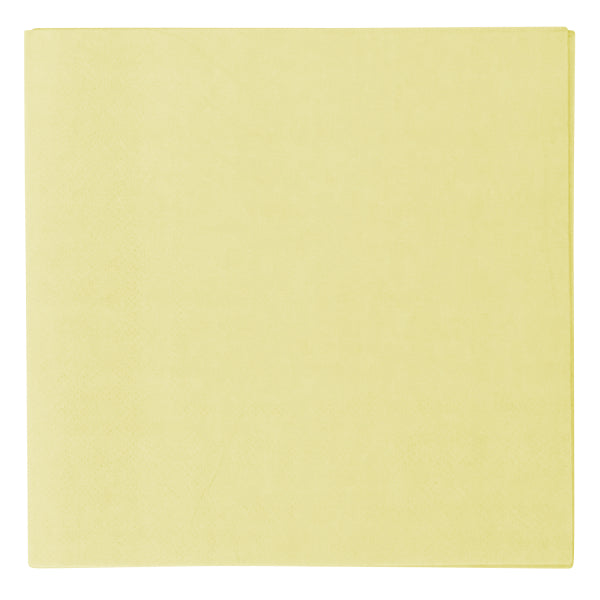 20 Servietten 3lagig Vert Decor 33x33cm gelb