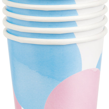 Gender Reveal Tassen Papier 266ml 8Stück