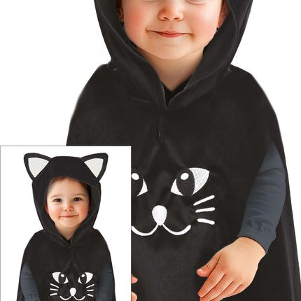 Halloween Poncho Baby Katze