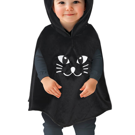Halloween Poncho Baby Katze