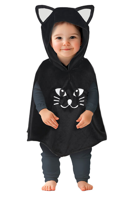 Halloween Poncho Baby Katze