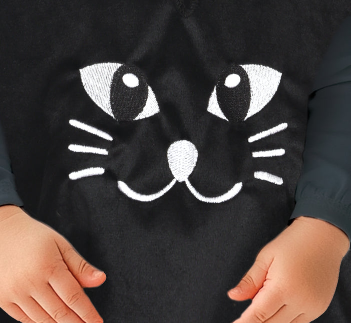 Halloween Poncho Baby Katze