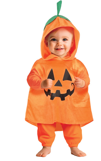 Halloween Poncho Baby Kürbis