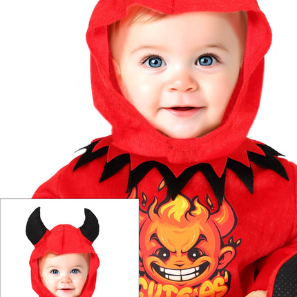 Halloween Kostüm Rotes Baby Teufel