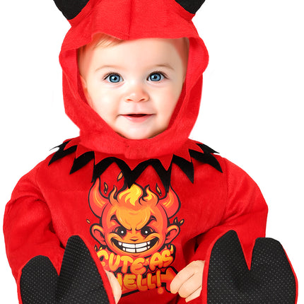 Halloween Kostüm Rotes Baby Teufel