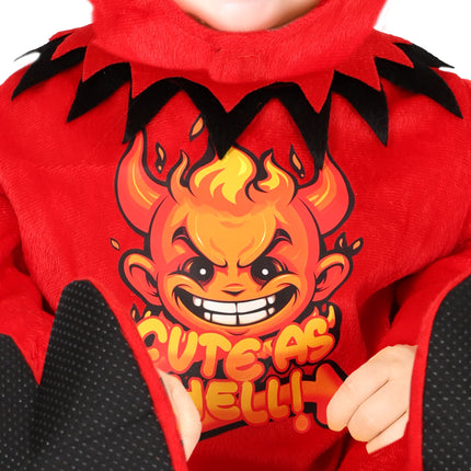 Halloween Kostüm Rotes Baby Teufel