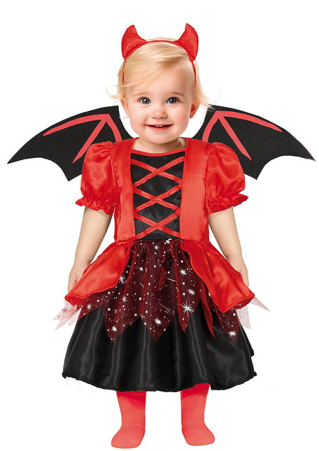 Halloween Kostüm Rot Schwarz Baby Teufel