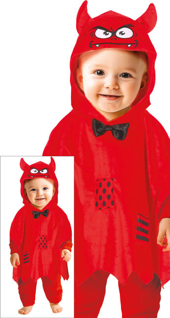 Halloween Poncho Baby Teufel