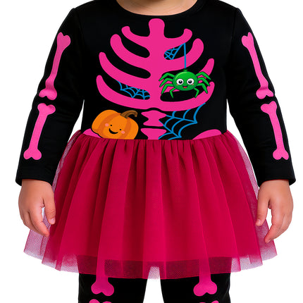 Halloween-Kostüm für Babys: Süßes Skelett