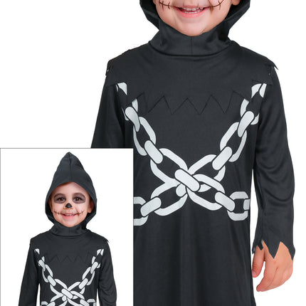 Halloween-Kostüm: Schwarz-weiße Baby-Halskette