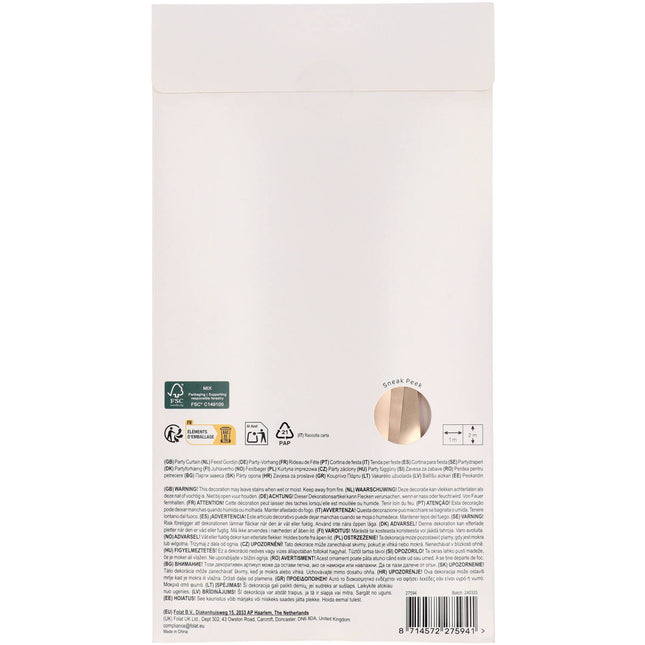 Goldene Türvorhangmatte 2m