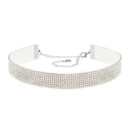 Choker „Crystal“ in Silber