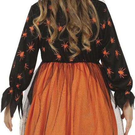 Halloween Kostüm Mädchen Hexe Spinne