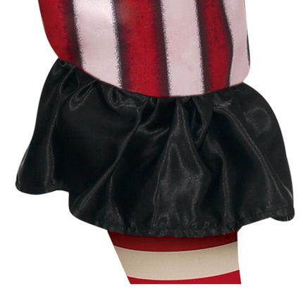 Halloween Kostüm Kind Clown Rot/Weiß