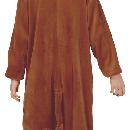 Monkey Onesie Kind Braun 5-6 Jahre | 110-115cm