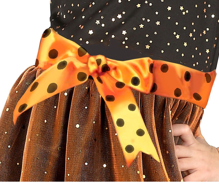 Hexe Halloween Kostüm Mädchen Orange