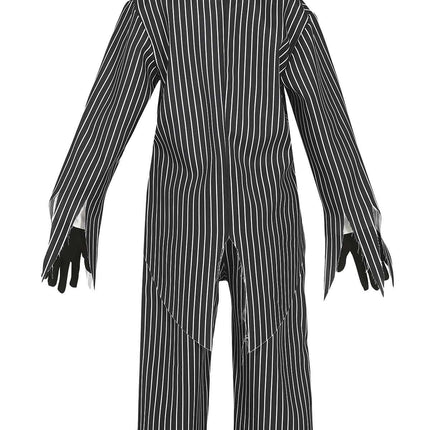Skelett Halloween Kostüm Kind Schwarz Weiß