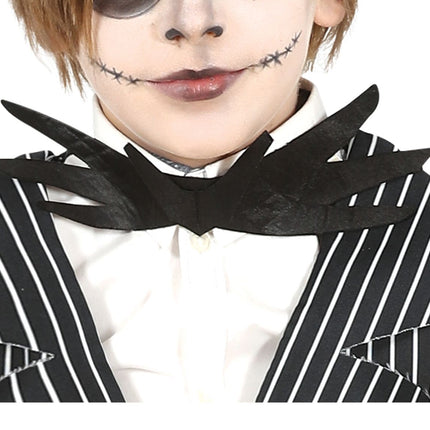 Skelett Halloween Kostüm Kind Schwarz Weiß