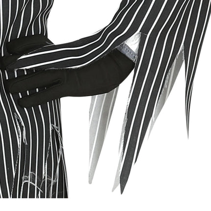Skelett Halloween Kostüm Kind Schwarz Weiß