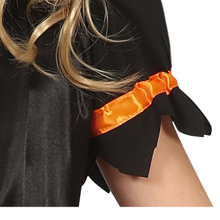 Hexe Halloween Kostüm Mädchen Lila Schwarz