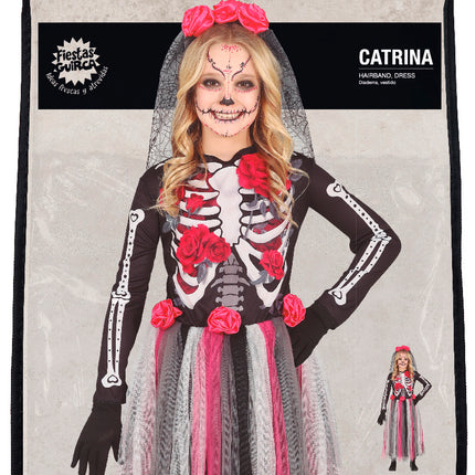 Dia De Los Muertos Kostüm Mädchen