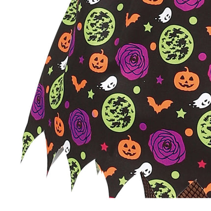 Hexe Halloween Kostüm Mädchen Kürbis