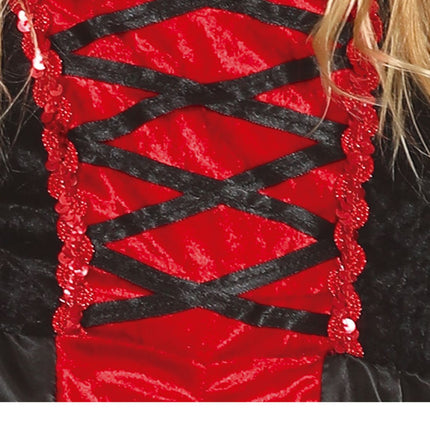 Vampir Halloween Kostüm Mädchen Rot