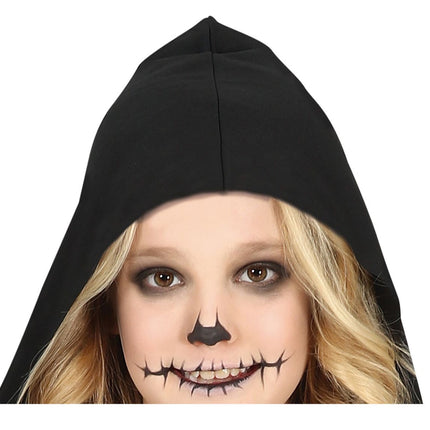 Skelett Halloween Kostüm Mädchen Schwarz
