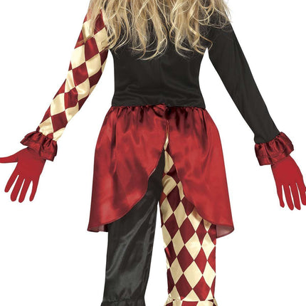 Horror Clown Halloween Kostüm Mädchen Rot