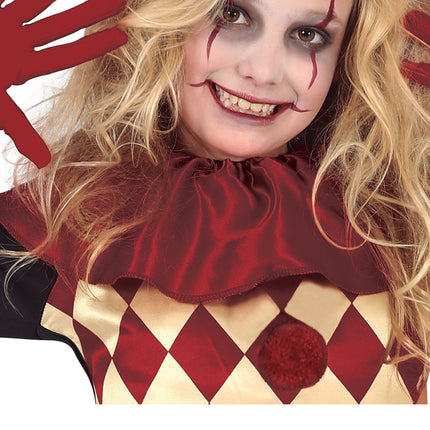 Horror Clown Halloween Kostüm Mädchen Rot
