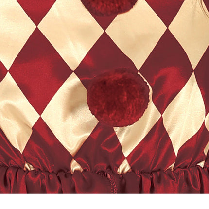 Horror Clown Halloween Kostüm Mädchen Rot