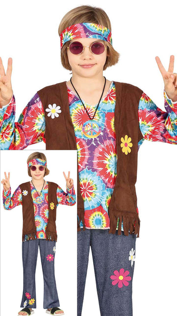 Hippie Kostüm Junge Blumen