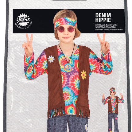 Hippie Kostüm Junge Blumen