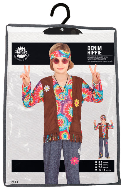 Hippie Kostüm Junge Blumen