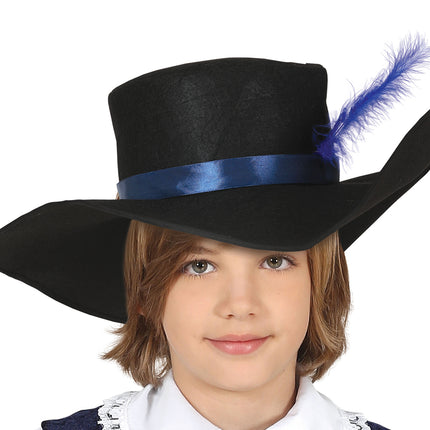 Musketier Kostüm Junge Blau