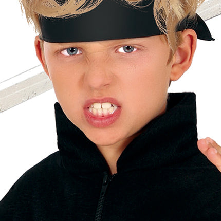 Ninja Kostüm Junge Orange Schwarz