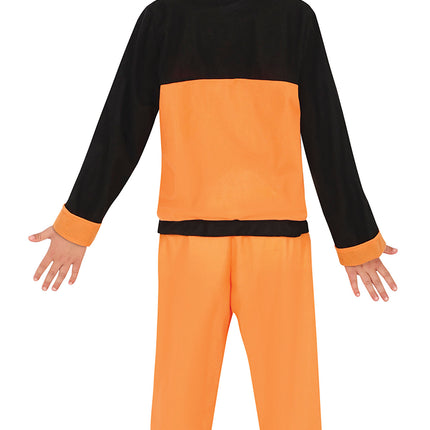 Ninja Kostüm Junge Orange Schwarz