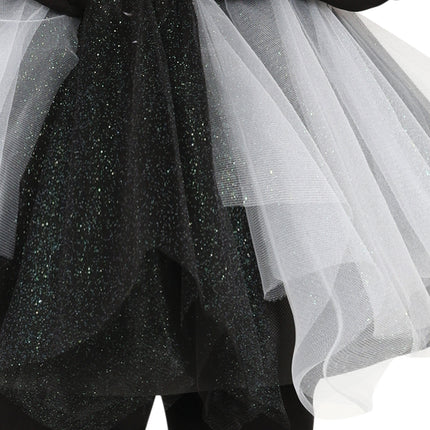Skelett Halloween Kleid Damen Schwarz