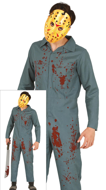 Psycho Halloween Kostüm Herren Jumpsuit
