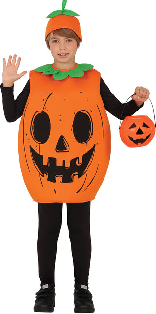 Halloween Kostüm Kind Kürbis Orange