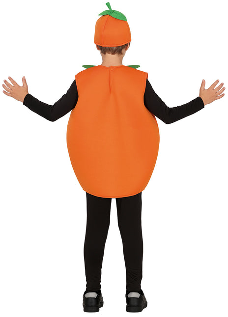 Halloween Kostüm Kind Kürbis Orange