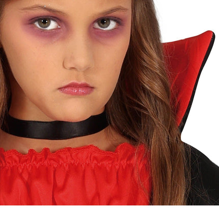 Vampir Halloween Kostüm Mädchen Schwarz