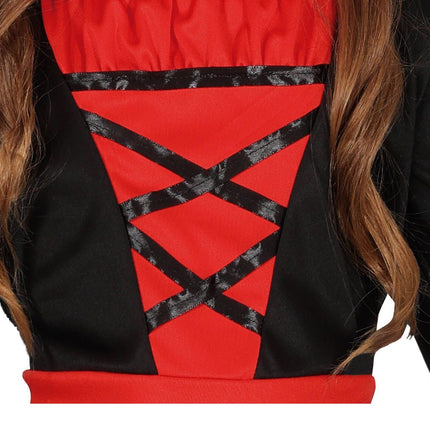 Vampir Halloween Kostüm Mädchen Schwarz
