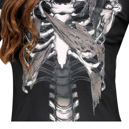 Skelett Halloween Kostüm Mädchen Hoodie