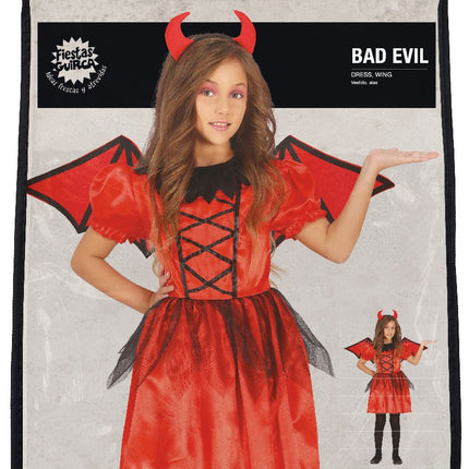Teufel Halloween Kostüm Mädchen Rot