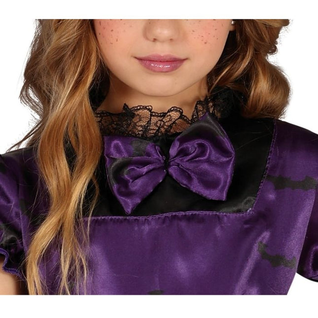 Hexe Halloween Kleid Mädchen Lila