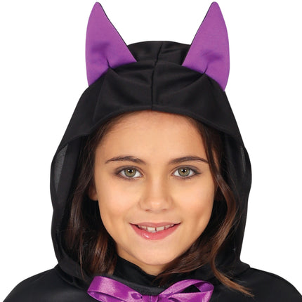 Halloween Poncho Mädchen Fledermäuse