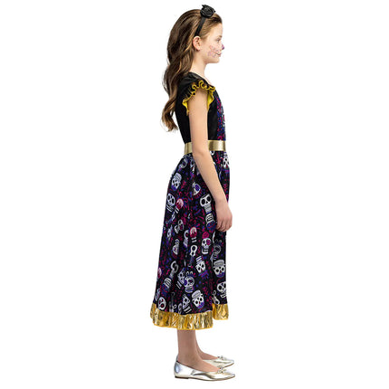 Dia De Los Muertos Kleid Girl Ruffle Sleeves