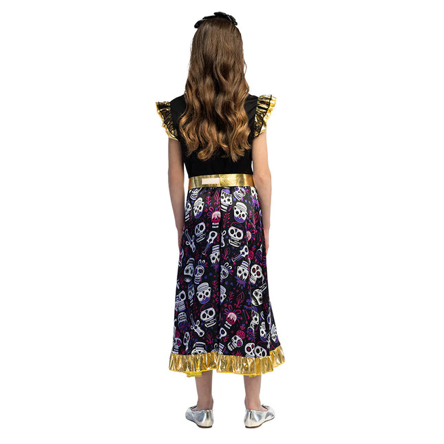 Dia De Los Muertos Kleid Girl Ruffle Sleeves